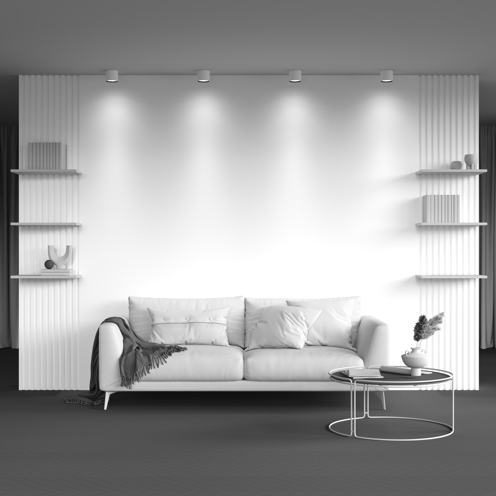 Круглый металлический потолочный светильник Maytoni Альфа ARCH-00035119 - Вид №1