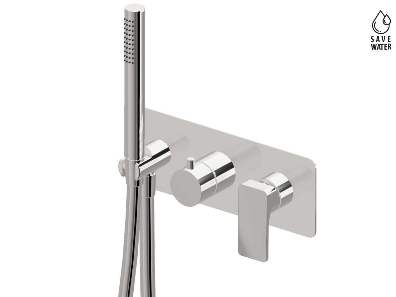 Встраиваемый душевой набор с переключателем Newform B-EASY ARCH-00102305 - Вид №1