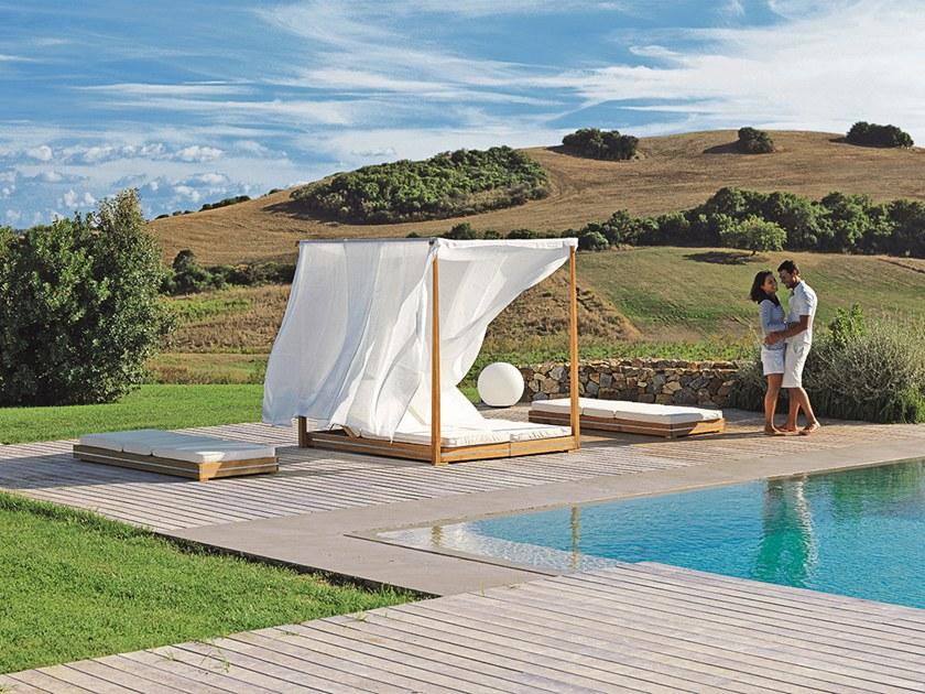 Ethimo Садовый лежак на колесиках Essenza Ezle0100 - Вид №4