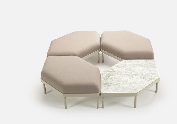 Низкий модульный журнальный столик из мрамора Mosaico Santreyd sun-id-1427092 - Вид №2