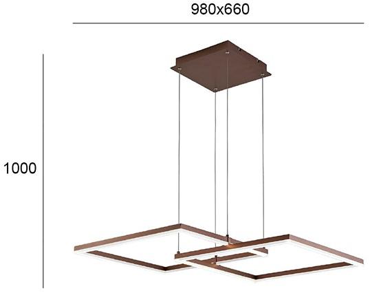 Terzo Light Светодиодный подвесной светильник из стали  V4173600  - Вид №2