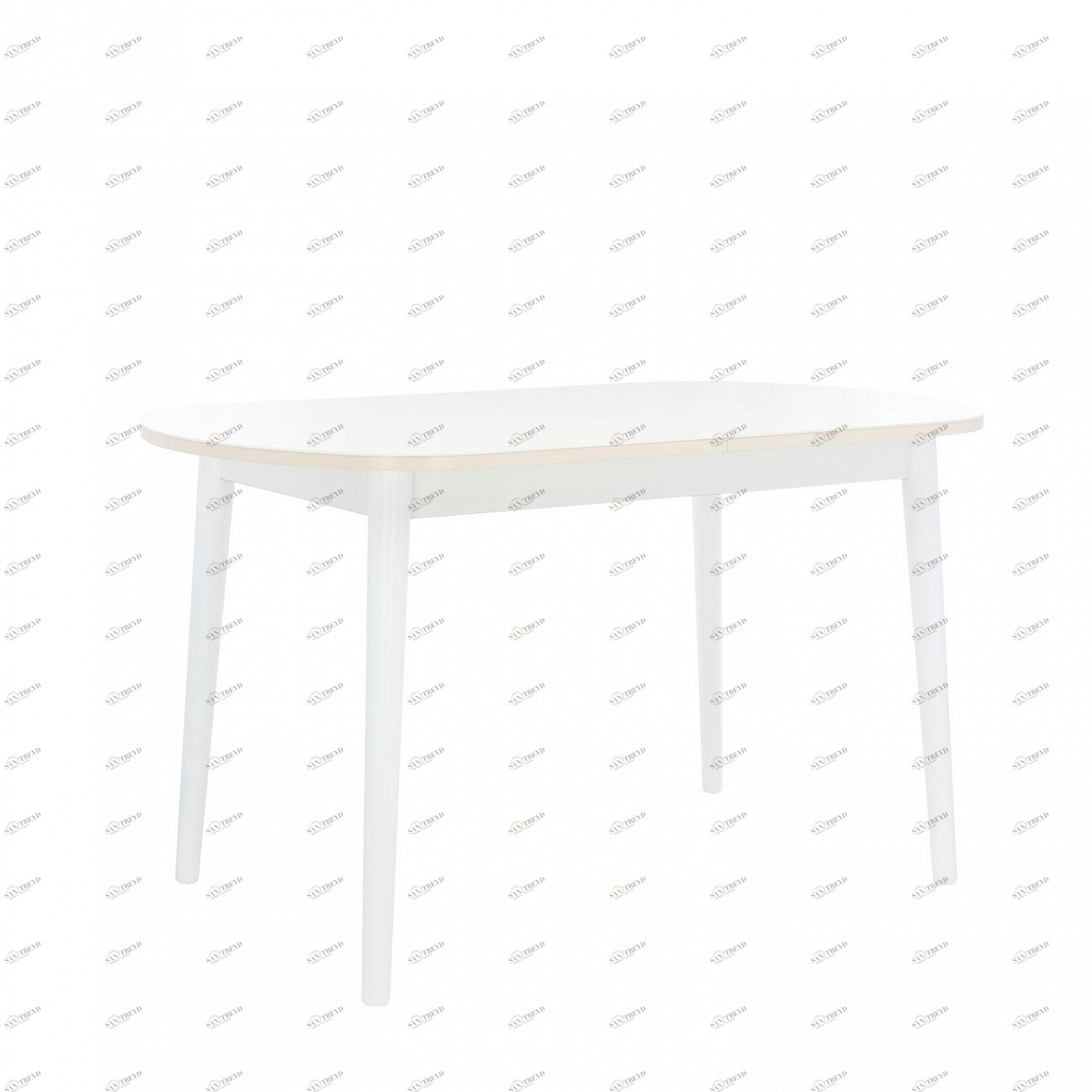 Обеденный стол раздвижной белый Leset "Акра 2Р" IMPEX  00-3967209 Белый 