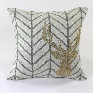 Подушка с рисунком golden deer, 45х45 см ENJOYME РИСУНОК 254892 Белый