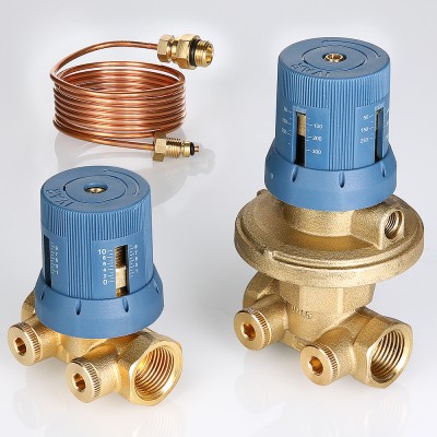 VT.040.G.30006 Автоматический регулятор перепада давлений в комплекте с запорно-регулировочным клапаном Valtec 1", 50–300 мбар  - Вид №1