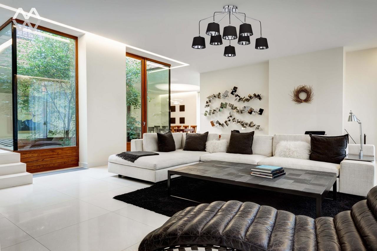 Подвесная люстра MW-Light Лацио 4 103011308 MW-LIGHT ДИЗАЙНЕРСКИЕ, ЛАЦИО 186363 Черный  - Вид №1