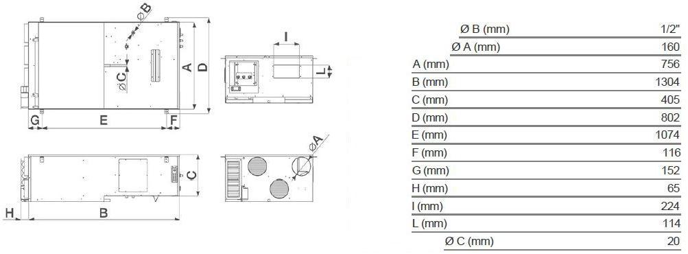 Vortice Рекуператор тепла с функцией осушения Vort hri dh 45093 - Вид №1