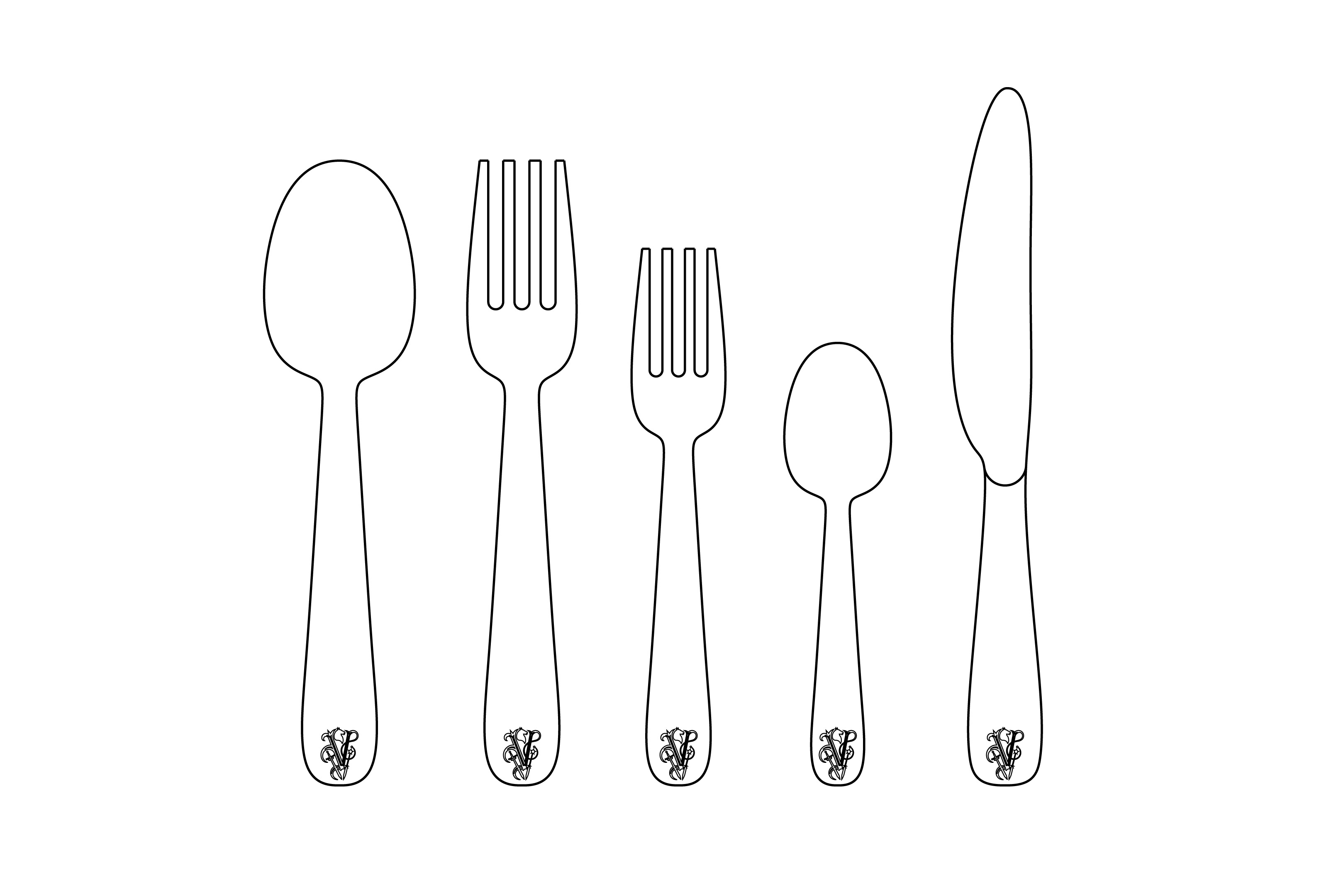 Cheron Набор столовых приборов Стальной Visionnaire Италия  - Вид №4