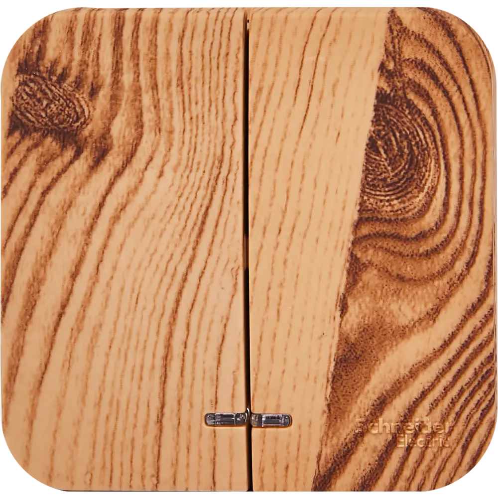 Выключатель накладной Schneider Electric Blanca 2 клавиши цвет ясень SYSTEME ELECTRIC STLM-2152259 - Вид №1