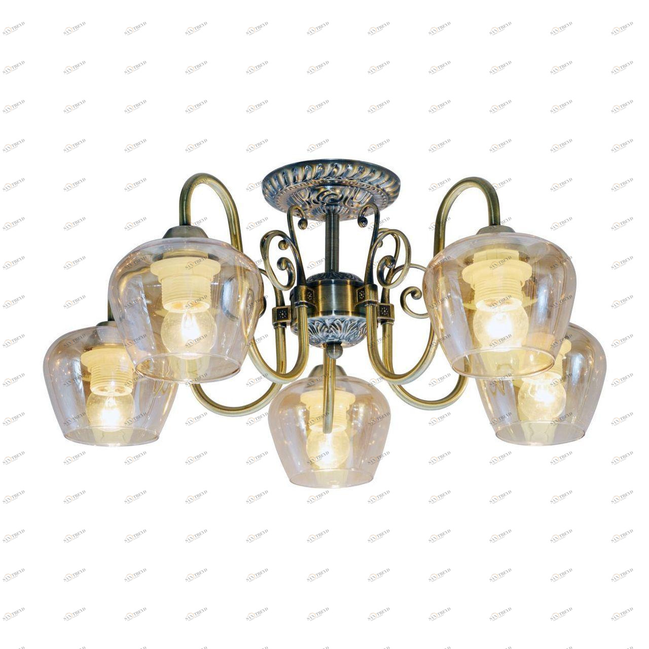 Потолочная люстра Toplight Sybilla TL1157-5D TOPLIGHT SYBILLA 184568 Бронза 