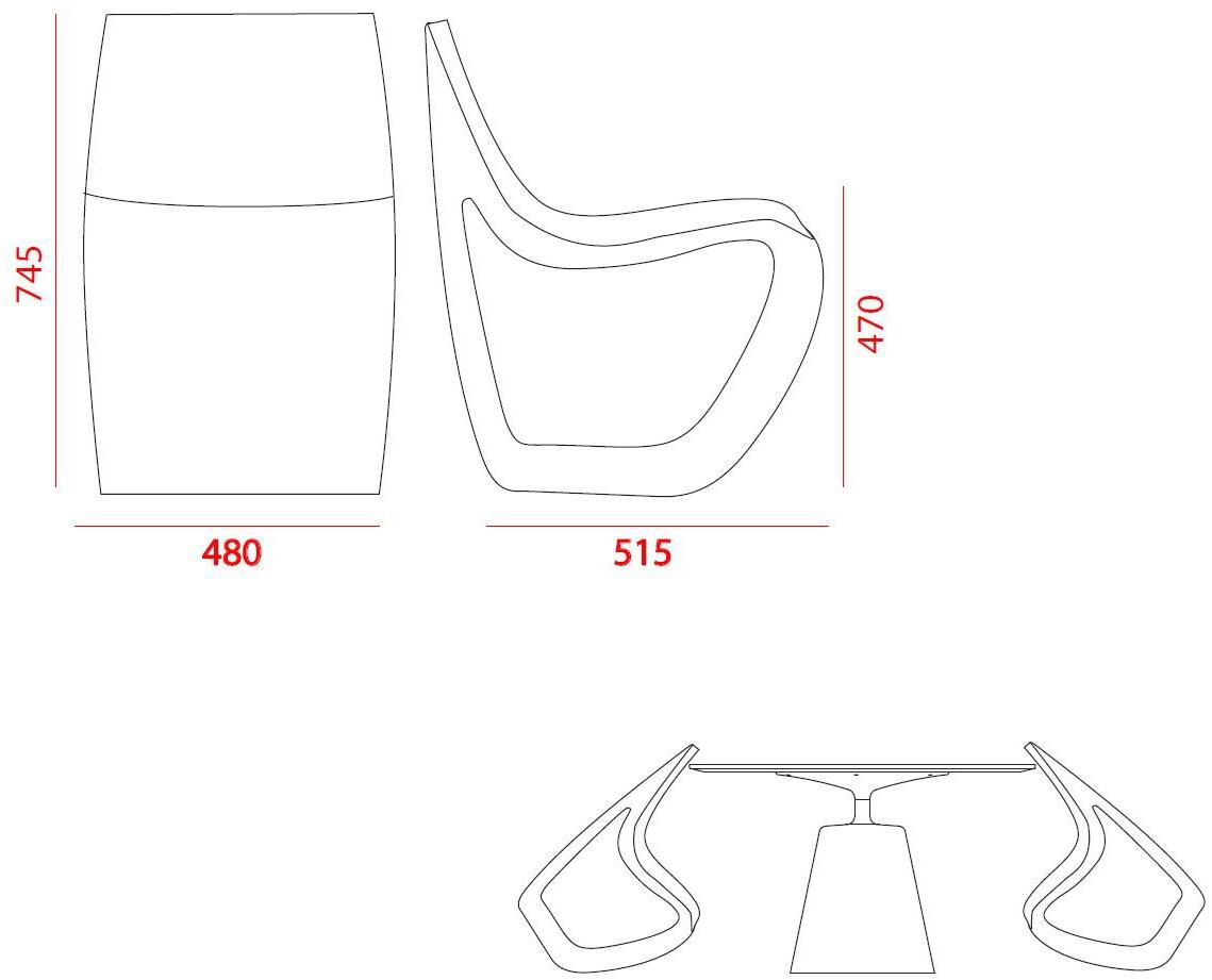 MDF Italia Садовое кресло из полиэтилена Sign sun-id-1502657 - Вид №6