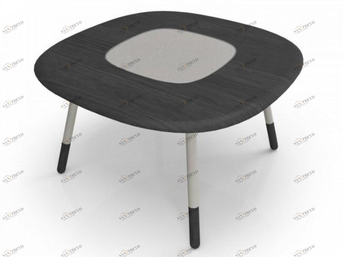 Huppé Квадратный обеденный стол из дуба и стекла Koval 2286v HUPPE