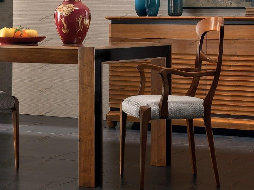 Cantiero Мягкое деревянное кресло с подлокотниками Elettra day El043p