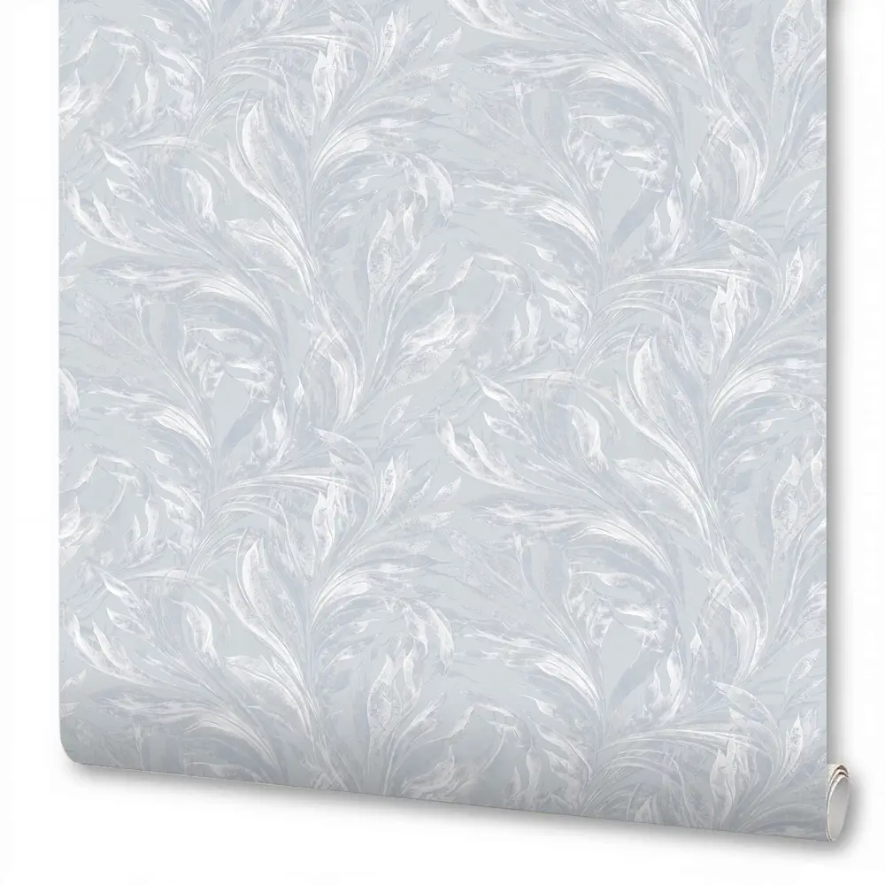 Обои Anturage Livadia серые с растительным орнаментом 89389760 STLM-1570038