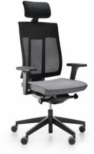 profim Кресло руководителя 5-спицевое с подголовником на колесиках Xenon net