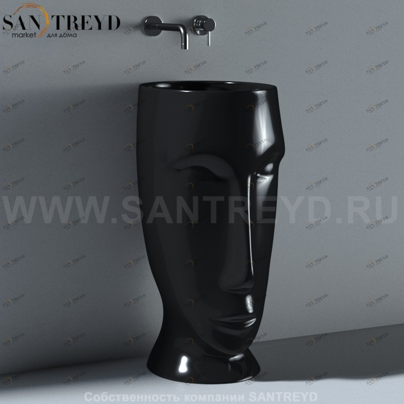 474004 Напольная раковина стоящая круглая Kerasan Artwork