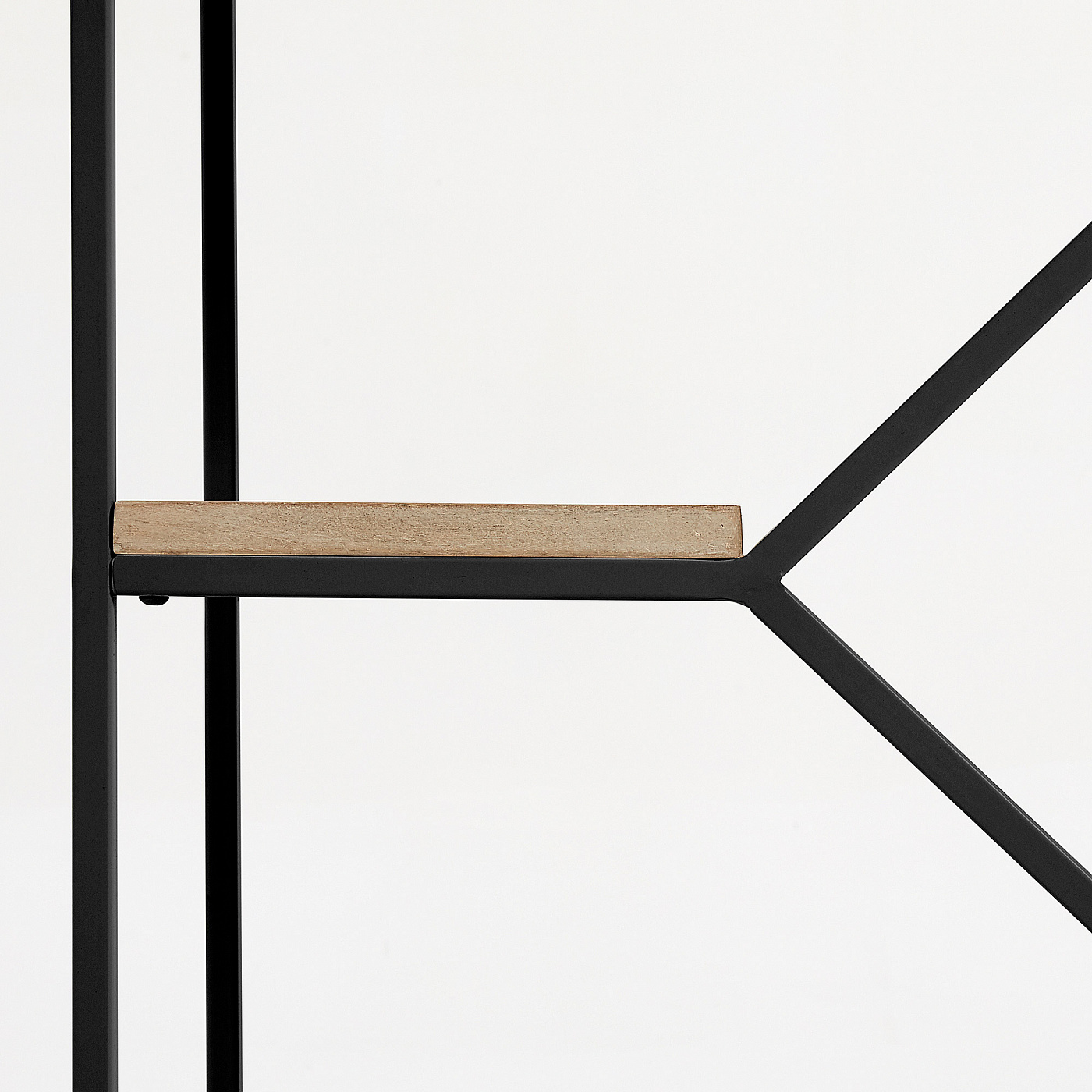 054382 Книжный стеллаж Pyke 80x93 черный La Forma Push  - Вид №3