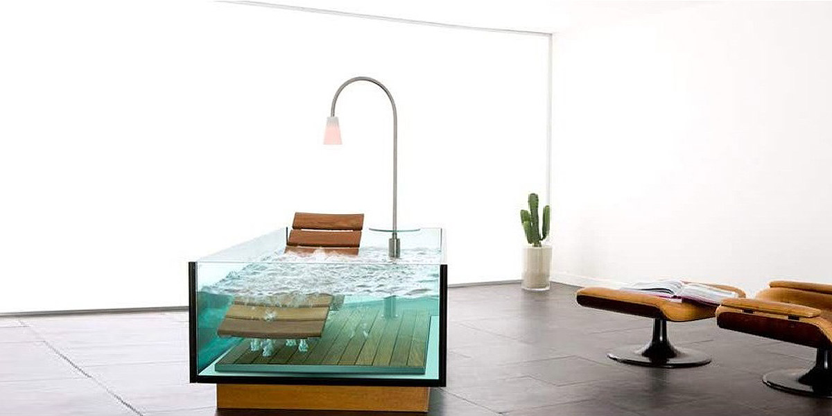 Ванна стеклянная WATER LOUNGE 200 см HOESCH 3704 - Вид №4