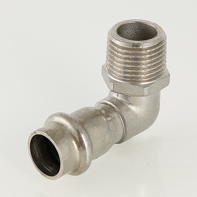 VTi.953.I.001504 Фитинг из нержавеющей стали – пресс-угольник с наружной резьбой Valtec 15 мм х 1/2"  - Вид №3