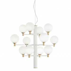 Подвесная люстра Ideal Lux Copernico SP12 Bianco IDEAL LUX ДИЗАЙНЕРСКИЕ, COPERNICO 312796 Белый