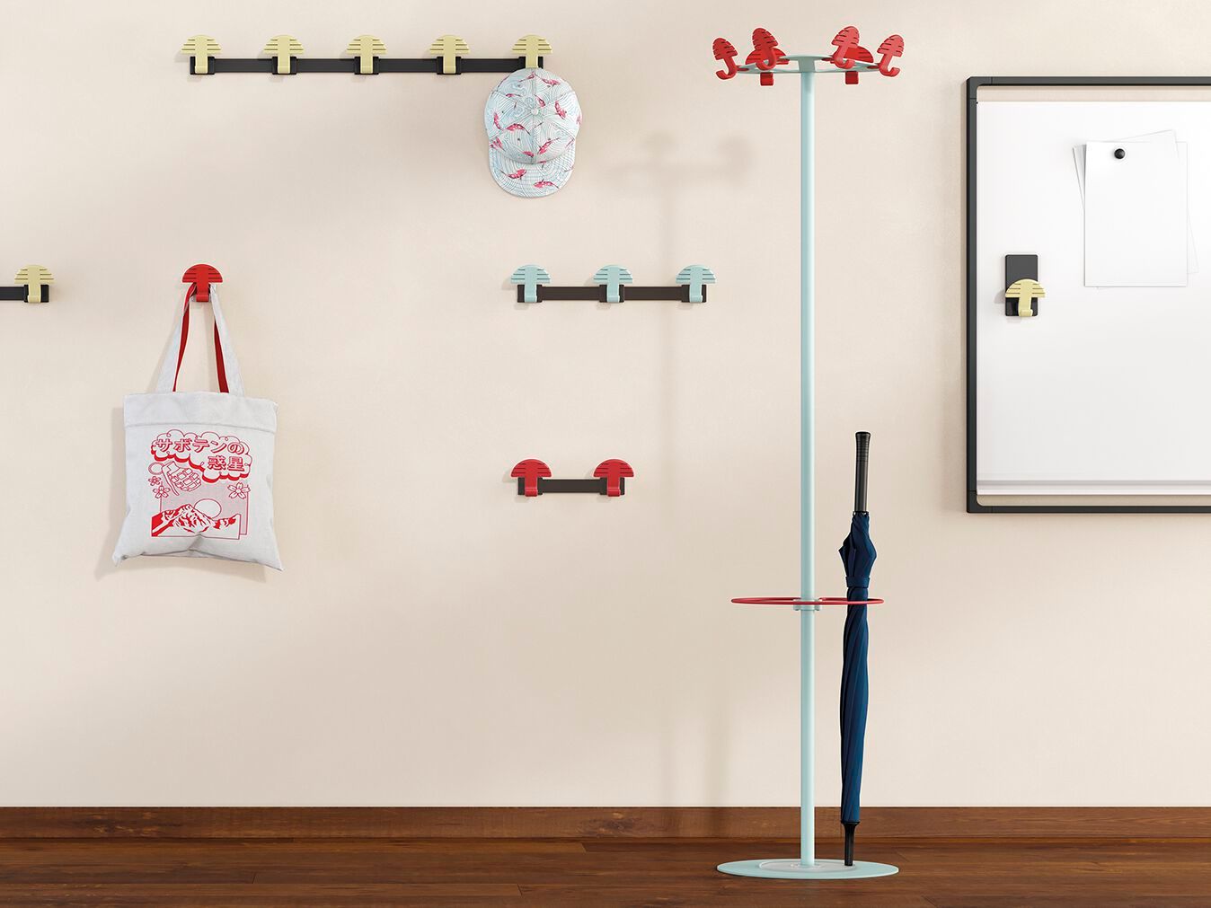 Напольная вешалка из стали с порошковым покрытием и ABS Manade Киото ARCH-00055741