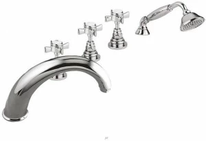 Rubinetteria Giulini Комплект для ванны на 5 отверстий с ручным душем Kensington 3760