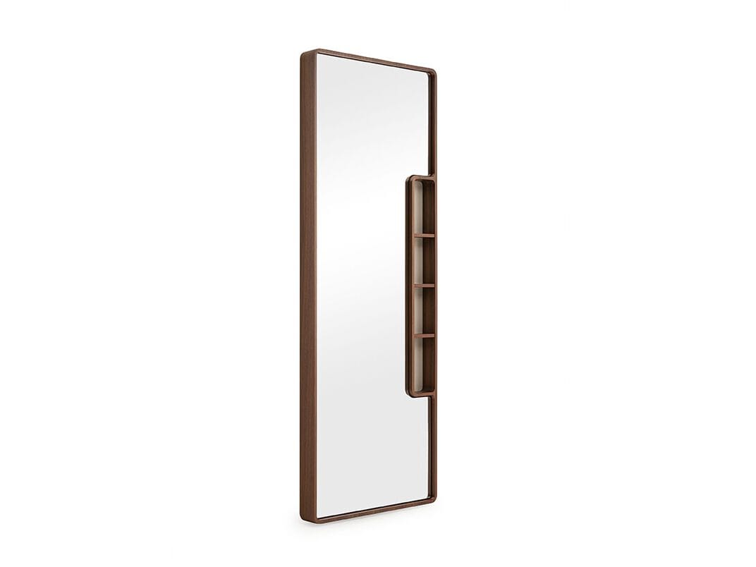 Зеркало из орехового дерева с полкой Turri ателье ARCH-00102665