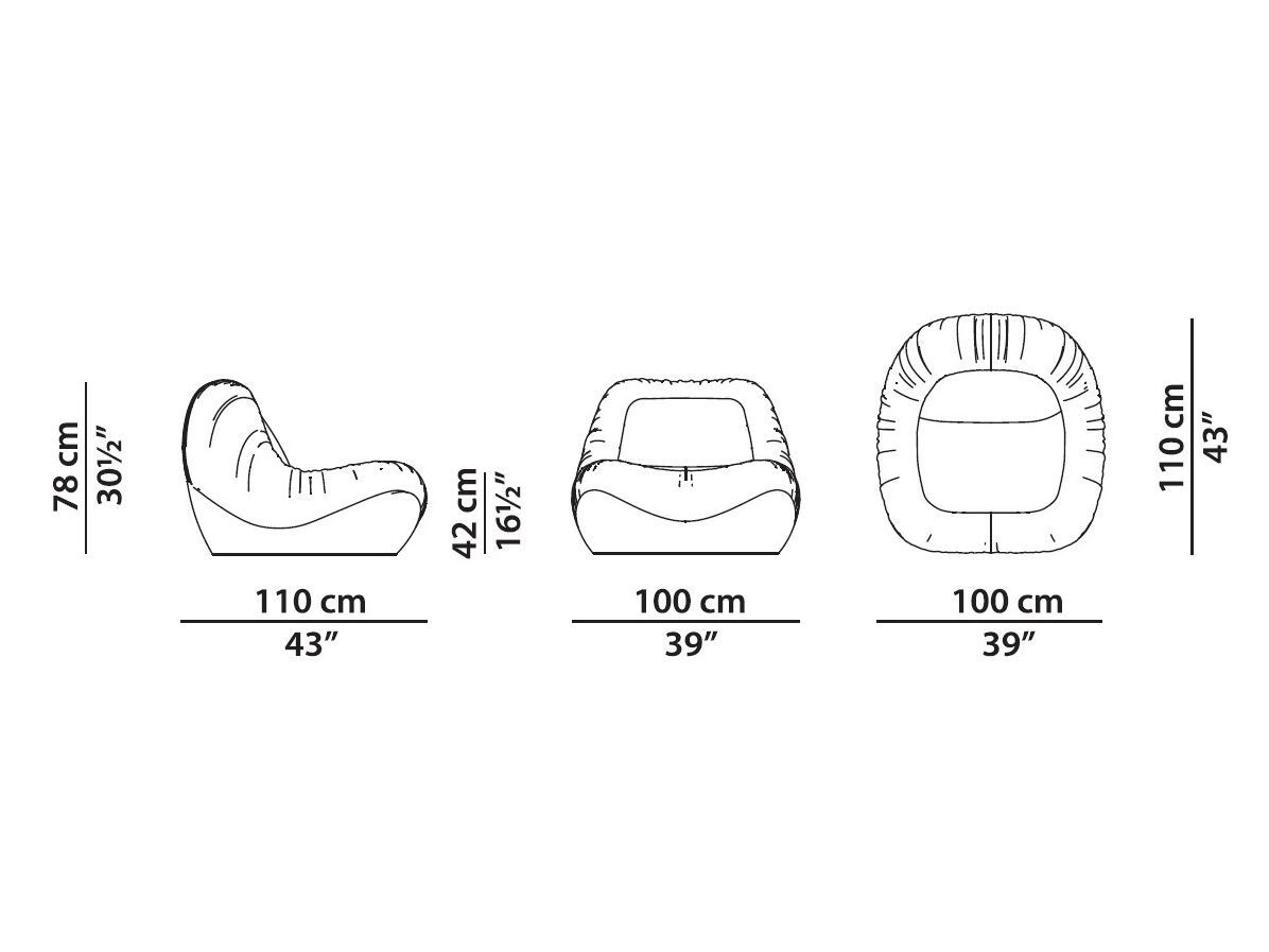 Кожаное вращающееся кресло Baxter BARRET ARCH-00049470 - Вид №7