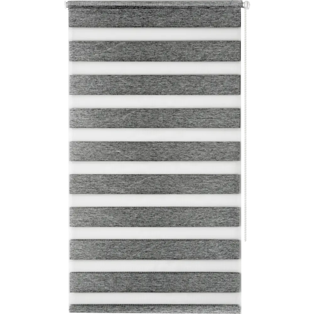 Рулонная штора MIAMOZA день-ночь серый блэкаут 60×160 см 82614511 Д/Н BLACKOUT STLM-0031739