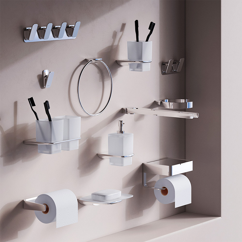 A50A36900 Стеклянный диспенсер для жидкого мыла с настенным держателем хром шт AM.PM Inspire 2.0  - Вид №1