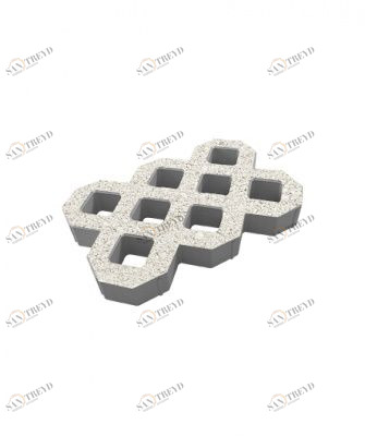 Тротуарные плиты "ГАЗОННАЯ РЕШЕТКА" - Б.1.ГР.8 (Гранит) Белый Santreyd sun-id-332523