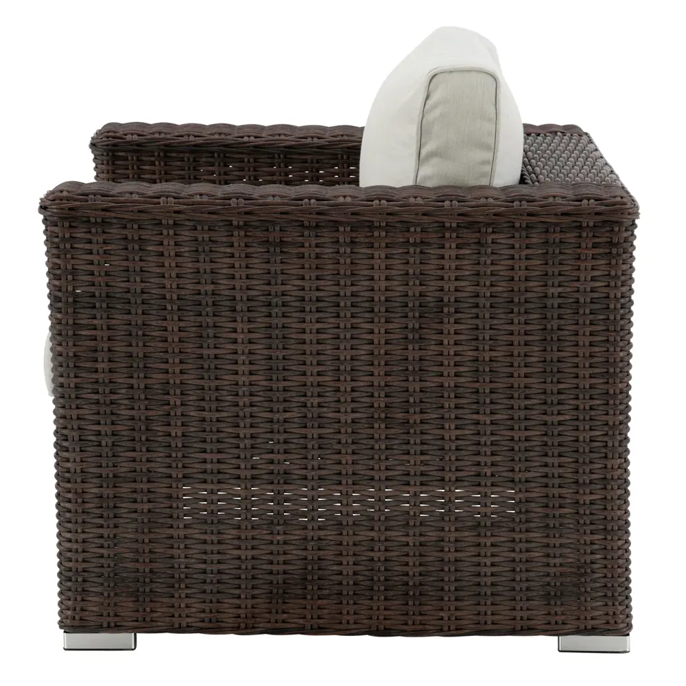 Кресло садовое Naterial Costa Rica 81x80x80 см искусственный ротанг коричневый STLM-2118561 - Вид №2