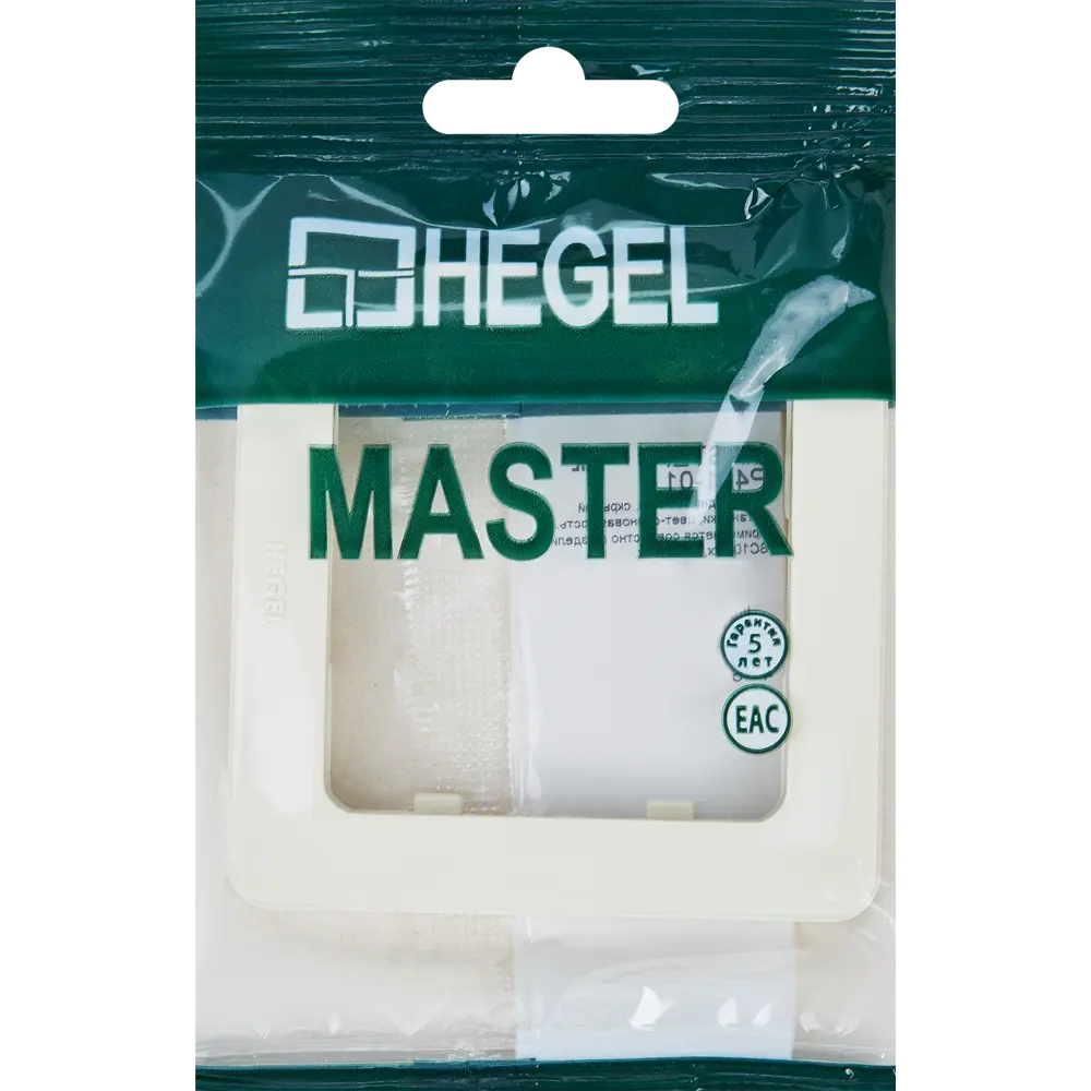 Рамка для розеток и выключателей Hegel 1 пост цвет слоновая кость STLM-2113562 - Вид №3