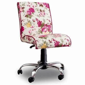 Рабочее креcло на колесах розовое Summer Pink CILEK FLORA 00-3832276 Розовый