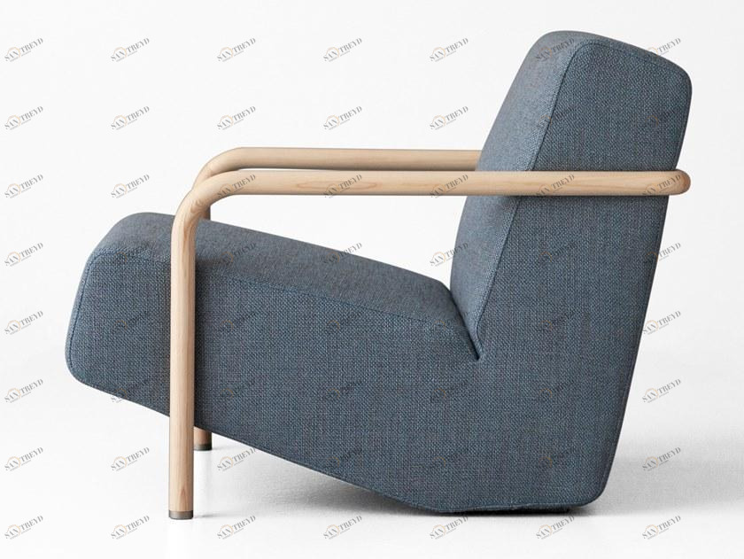 Porro Кресло из шерсти с подлокотниками sun-id-1481031