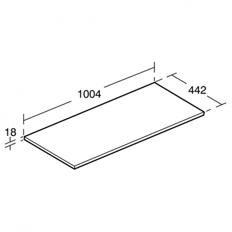 E0851VY Столешница 100 см Ideal Standard CONNECT AIR - Вид №1