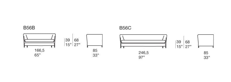 3-местный тканевый садовый диван Paola Lenti Teatime ARCH-00137367 - Вид №3