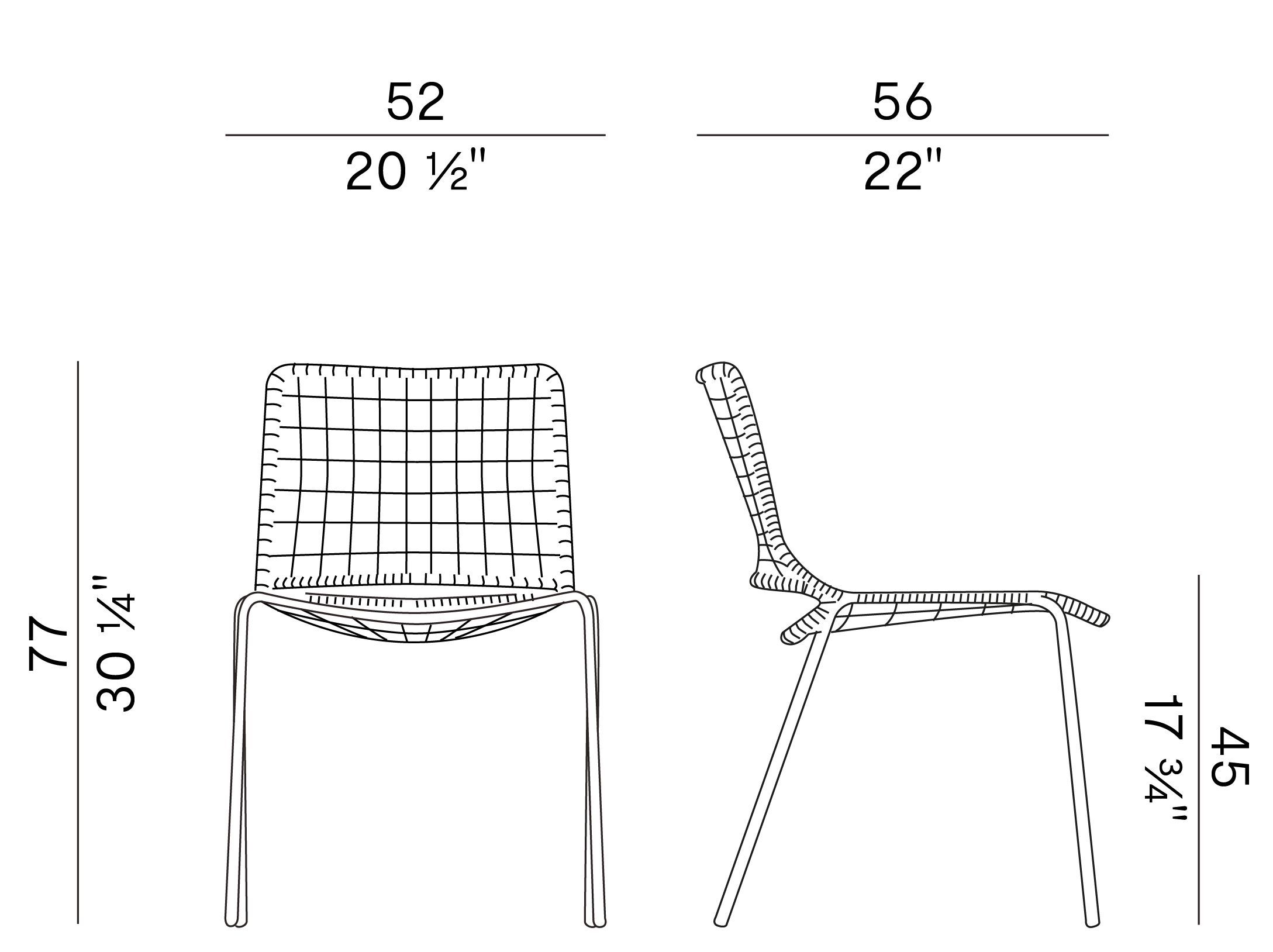 Стальной стул Potocco Egao ARCH-00051624 - Вид №3