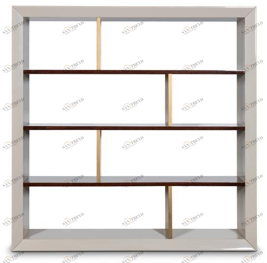 Stylish Club Открытый лакированный деревянный стеллаж Kensington Scf.k22