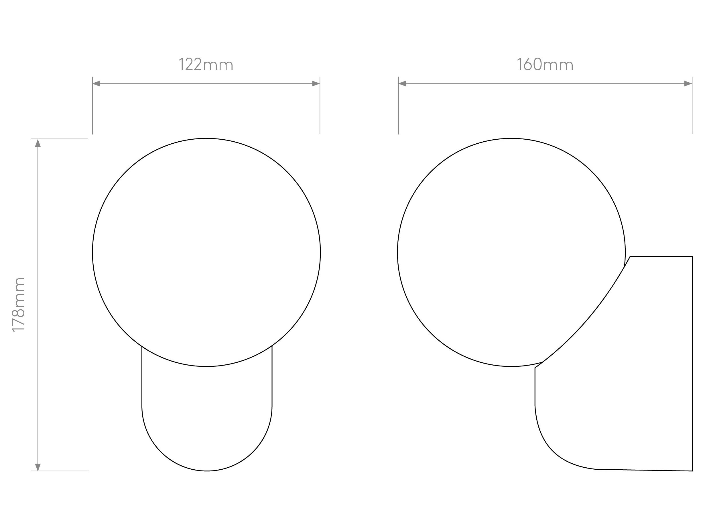 Керамический светодиодный настенный светильник с регулируемой яркостью с фиксированным кронштейном Astro Lighting Lyra ARCH-00041683 - Вид №4