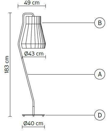 Karman Торшер из ткани Atelier sun-id-1504334 - Вид №4