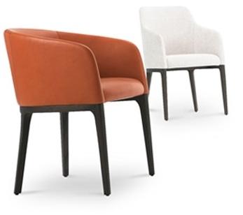 Now & Future Кожаное кресло с подлокотниками sun-id-1364606 - Вид №4