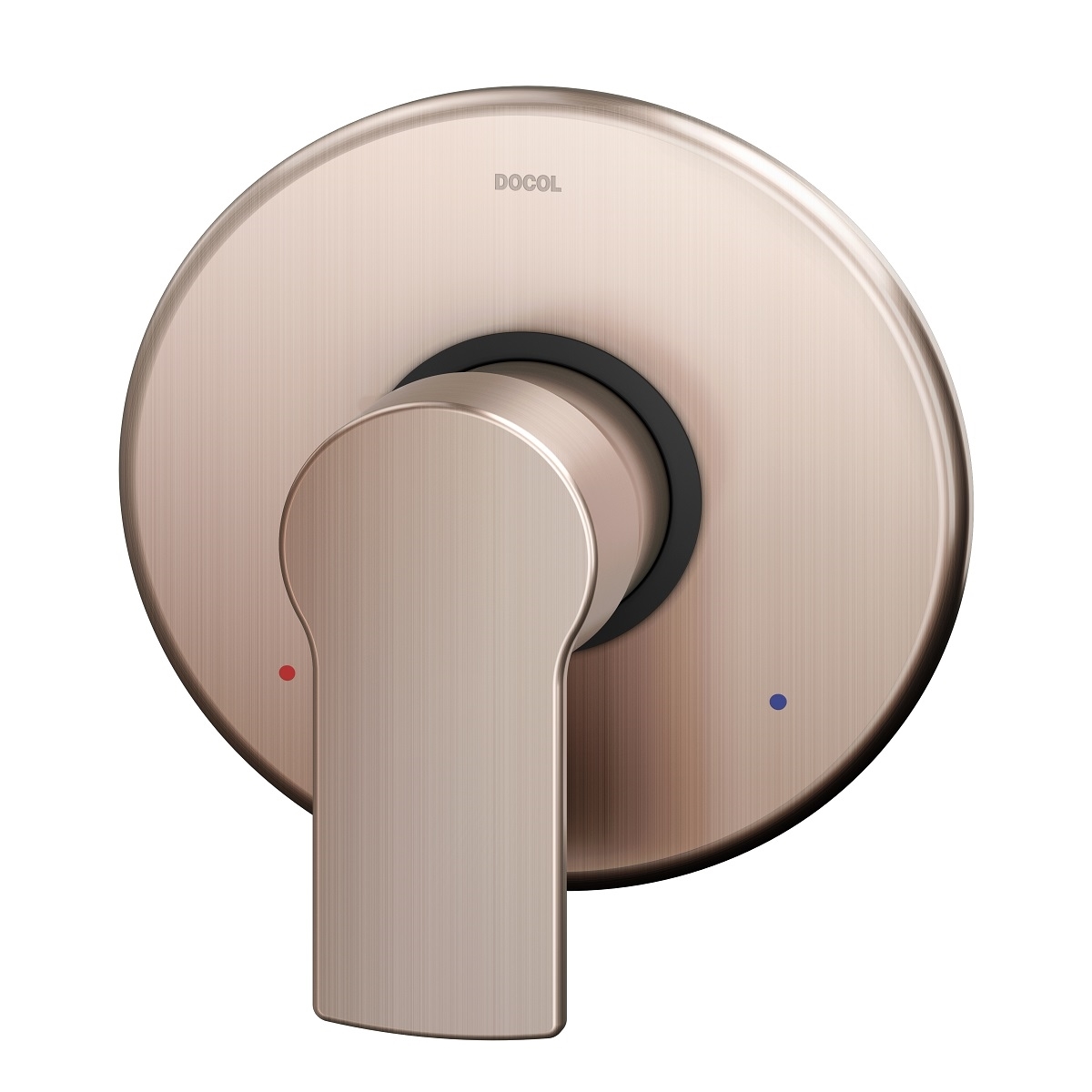 01003369 Однорычажная отделка для душа из матовой меди и гигиенического душа Docol ARGON 
