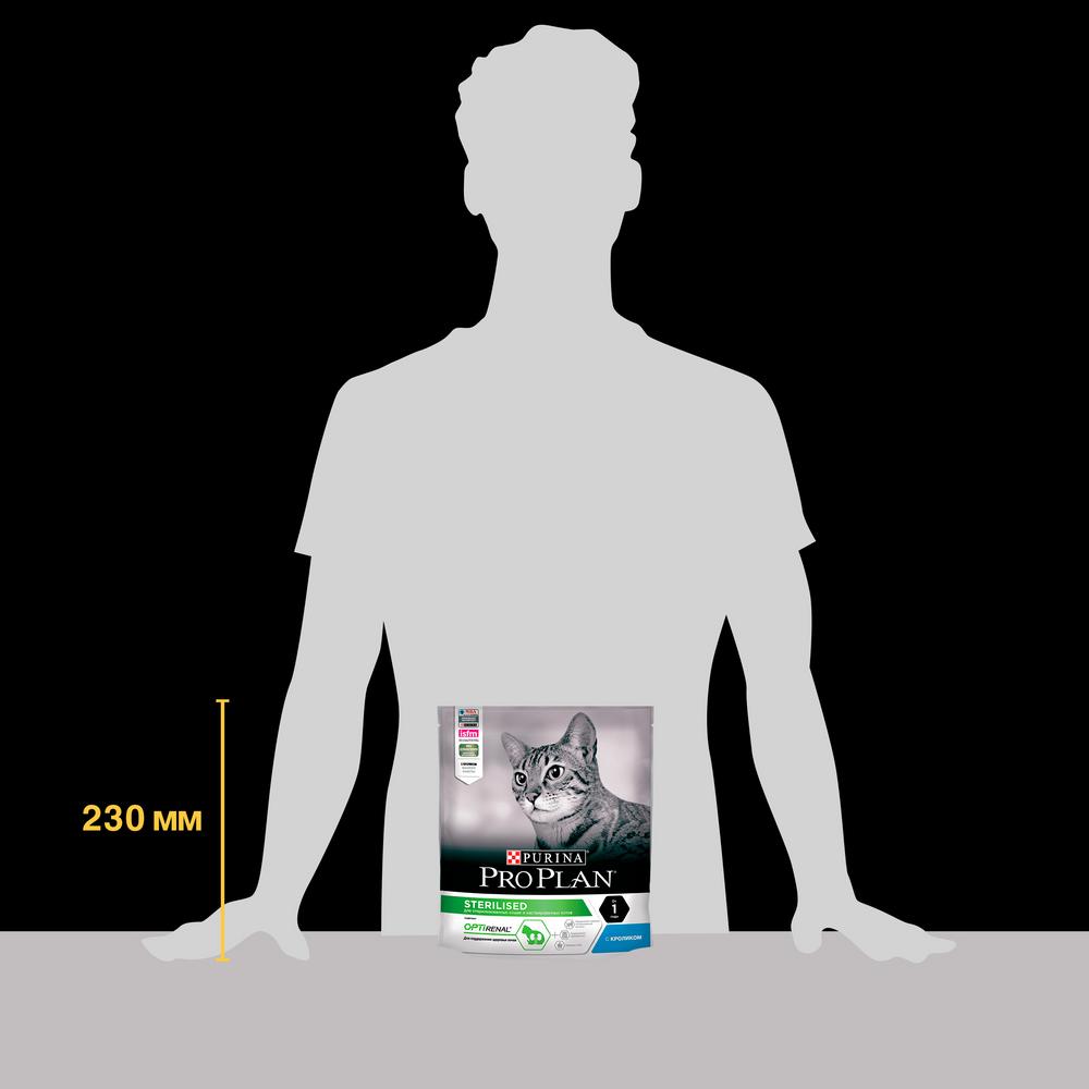 Т0056780 Корм для кошек для стерилизованных и кастрированных старше 1 года, с кроликом, сух. 400 г Pro Plan  - Вид №7