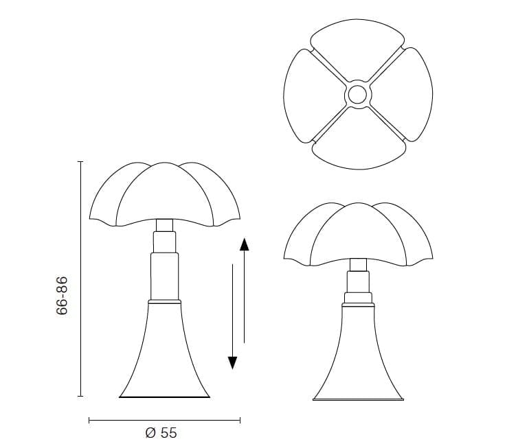 Настольная лампа из нержавеющей стали с метакрилатным абажуром In Stock Martinelli Luce ARCH-00118541 - Вид №7