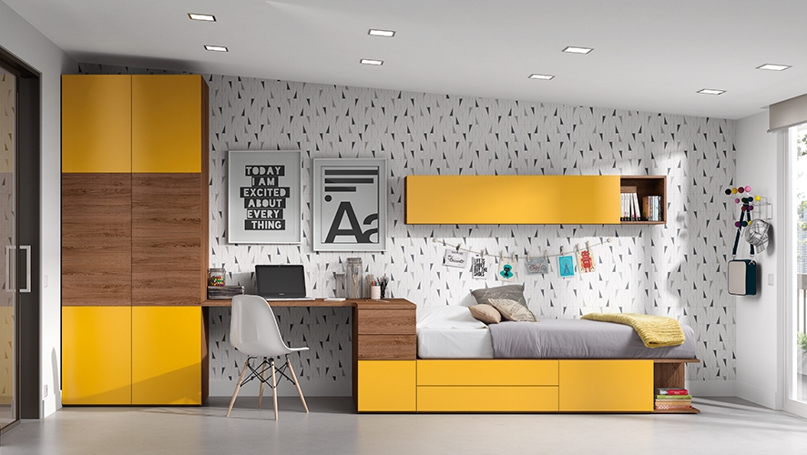 102742 Детская комната с модульной кроватью Ambiente 03 Arasanz Oslo Santreyd - Вид №1