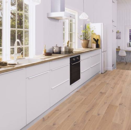 Массивная доска Boen Solid Plank Traditional Белый 162 Live Natural Дуб Рустик (Гладкая) 800-2220х162 мм EICB4MWD - Вид №2