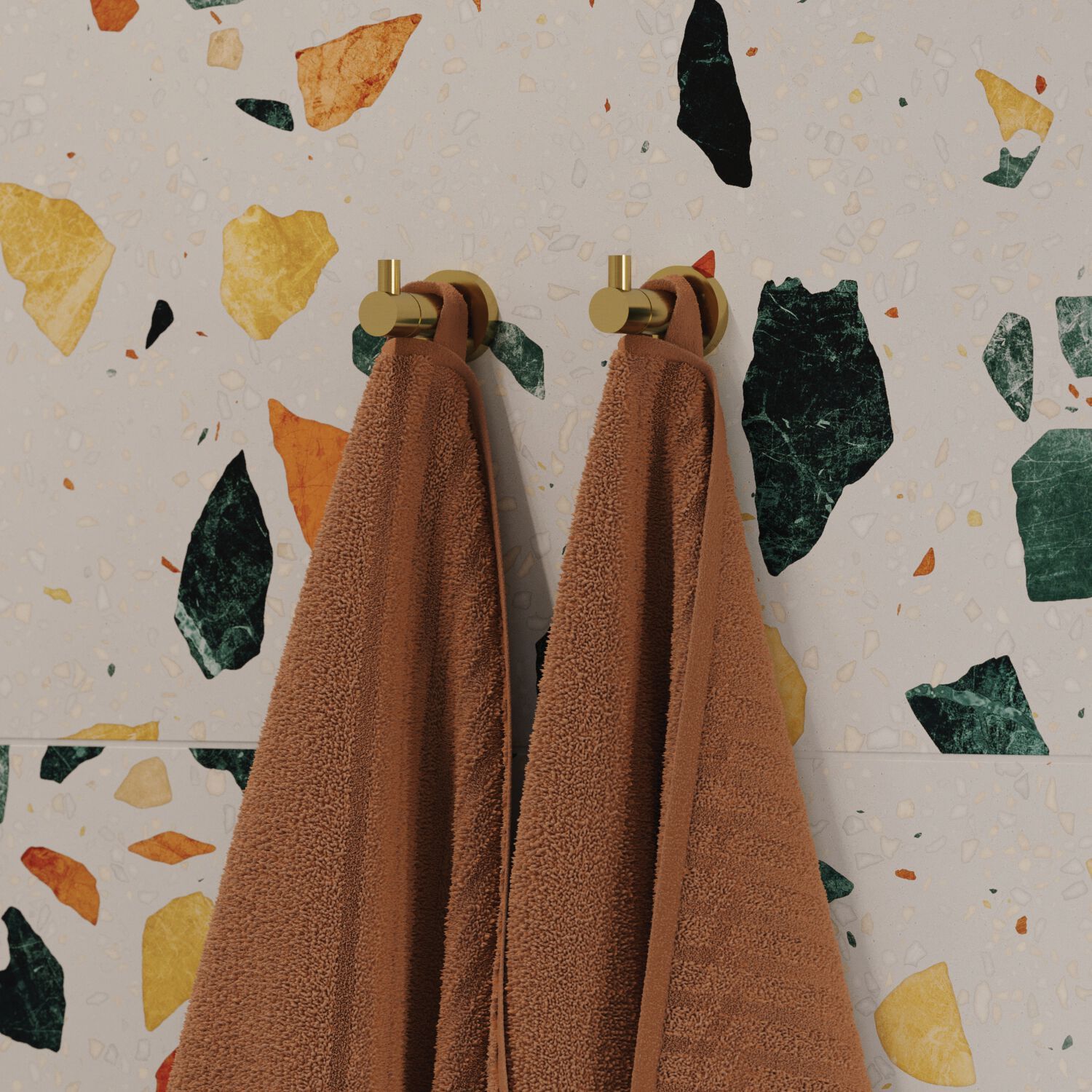 Вешалка для полотенец из латуни OMNIRES MODERN PROJECT MP60110 ARCH-00107358 - Вид №6