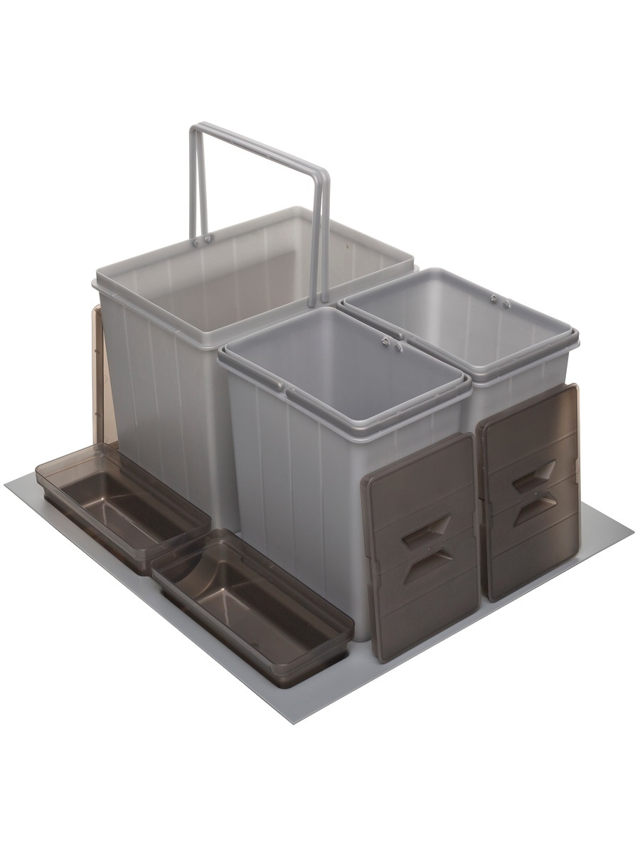 Система сортировки мусора Omega 600/31/3 Metallic Grey NAVAKO 10309 - Вид №1