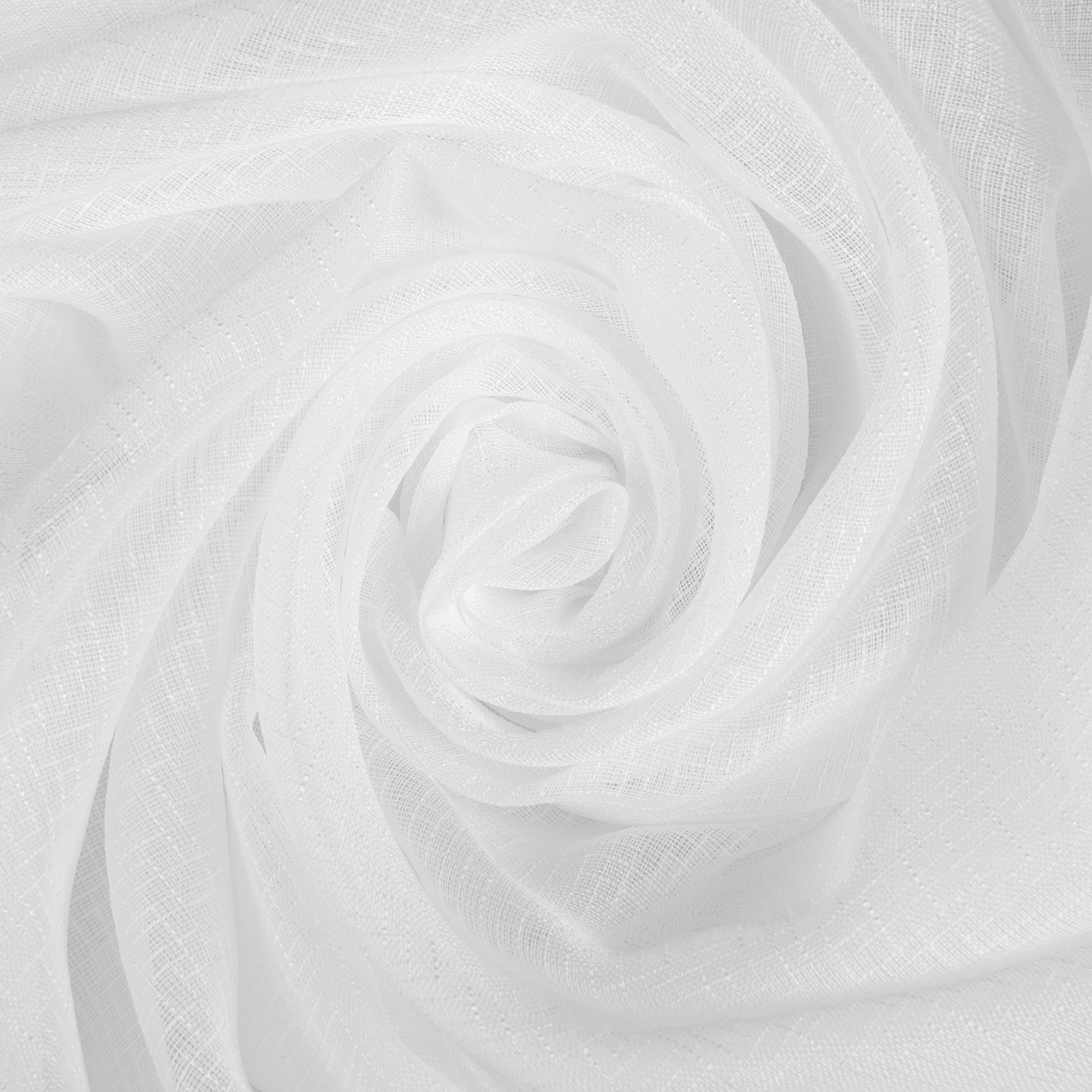 TEX REPUBLIC Тюль лен белый неоклассика для спальни и гостиной 16280414