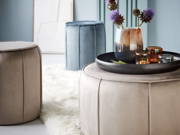 Круглый пуф из ткани LAMBERT BOVARY ARCH-00070654